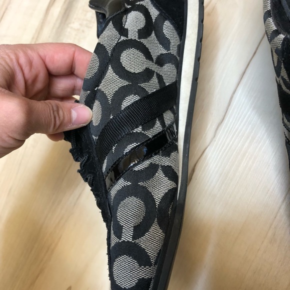 SOLD COACH Women’s Black & Silver Sneaker Shoes - Picture 8 of 8